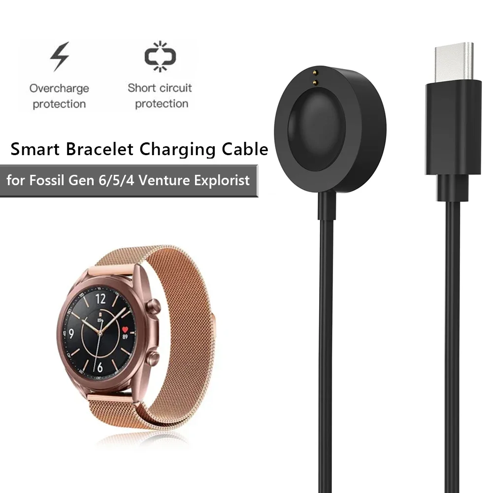 Fossil Watches Smartwatch Charger - Dok Pengisi Daya Cepat Magnetik USB