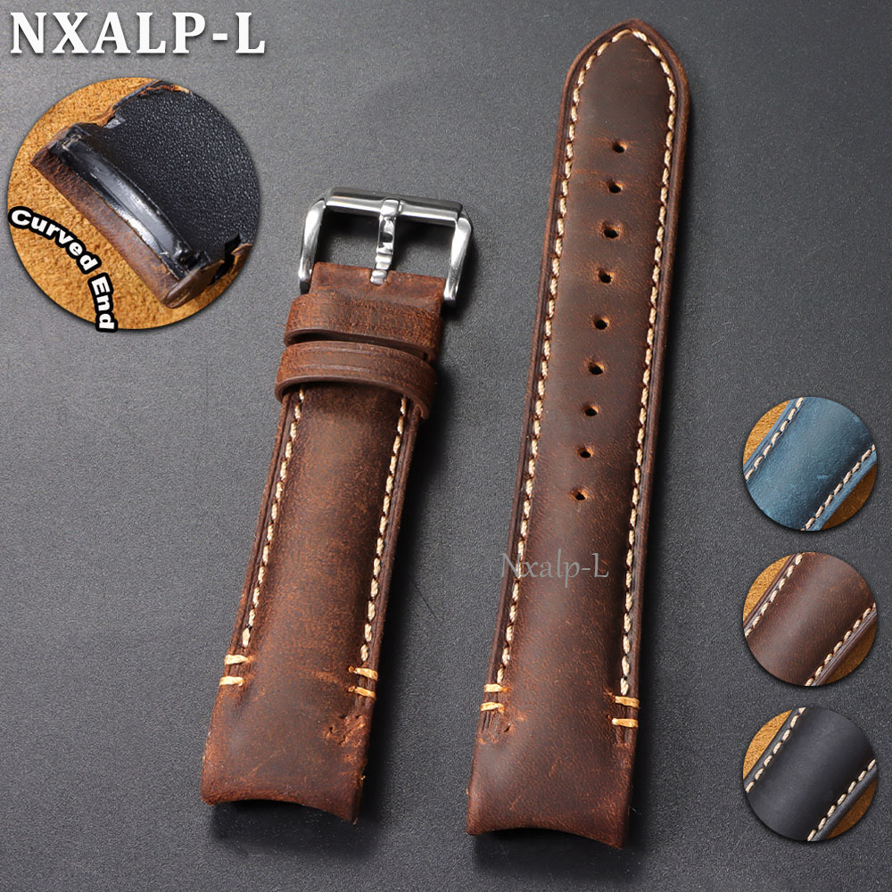 Omega Watch Speedmaster - Gelang Kulit Sapi Lapis Lilin Ujung