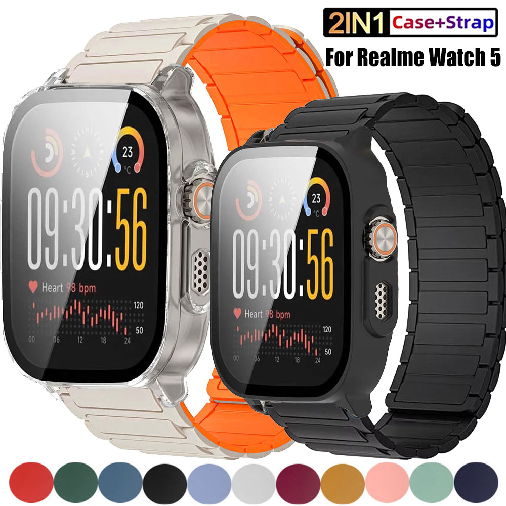 Watch S Realme - Casing Bening Tali Magnetik untuk Jam
