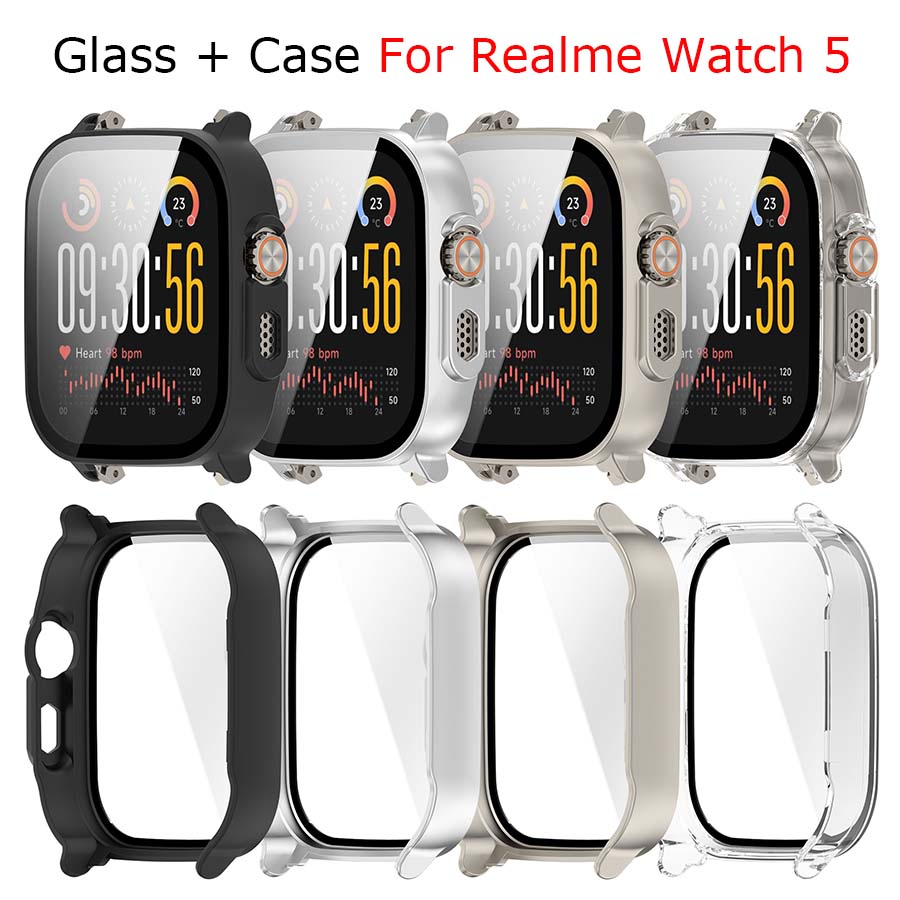 Watch S Realme - Casing PC Keras + Kaca Tempered
