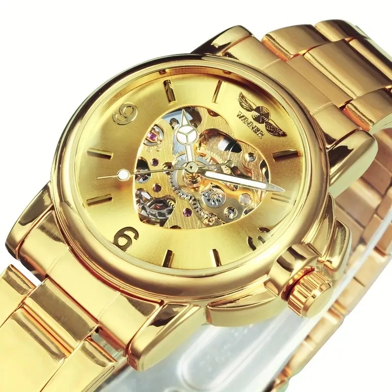 Skeleton Mechanical Watch - Jam Tangan Mekanis Otomatis Wanita Elegan