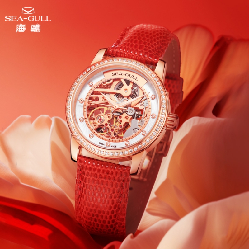 Skeleton Mechanical Watch - Jam Tangan Mekanis Wanita Sea-Gull Fashion