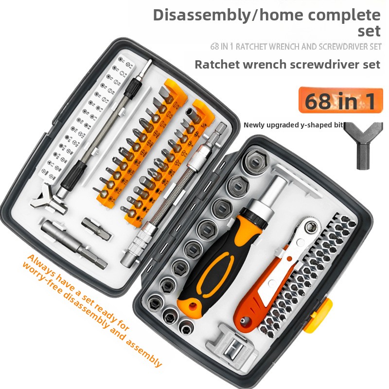 Watch Tool Repair Kit - Set Obeng Ratchet 68-in-1 untuk Perbaikan