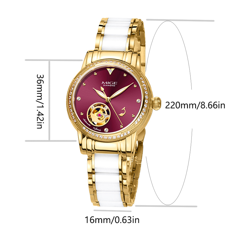 MIGE Jam Tangan Otomatis Skele - Skeleton Mechanical Watch ulasan dan harga