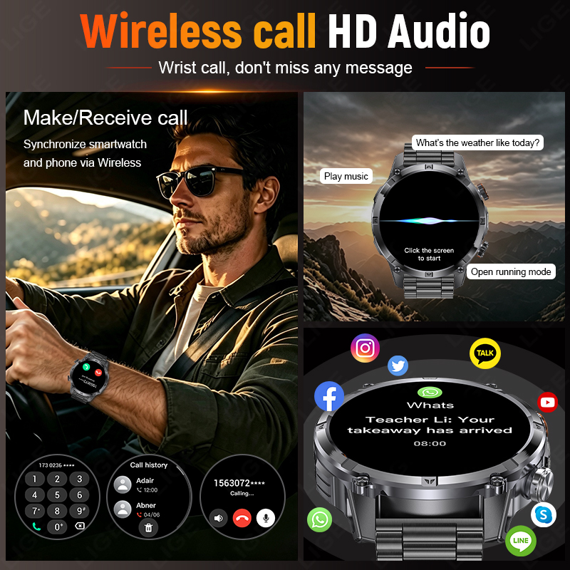 Jam Tangan Pintar Pria untuk A - Smartwatch Running Watches For Men ulasan dan harga