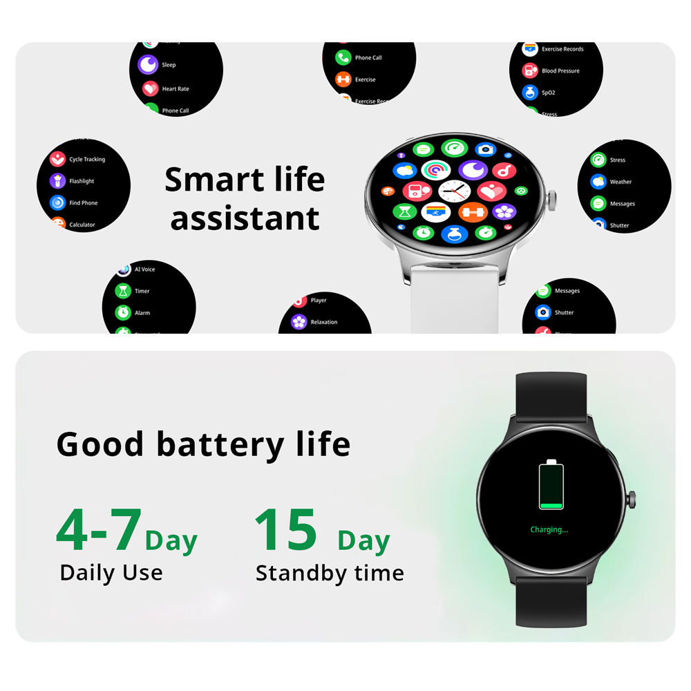 COLMI V89 jam tangan pintar wa - Hybrid Smartwatch ulasan dan harga
