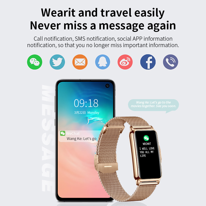 LIGE jam tangan pintar monitor - Smartwatch Branded Watches For Women ulasan dan harga