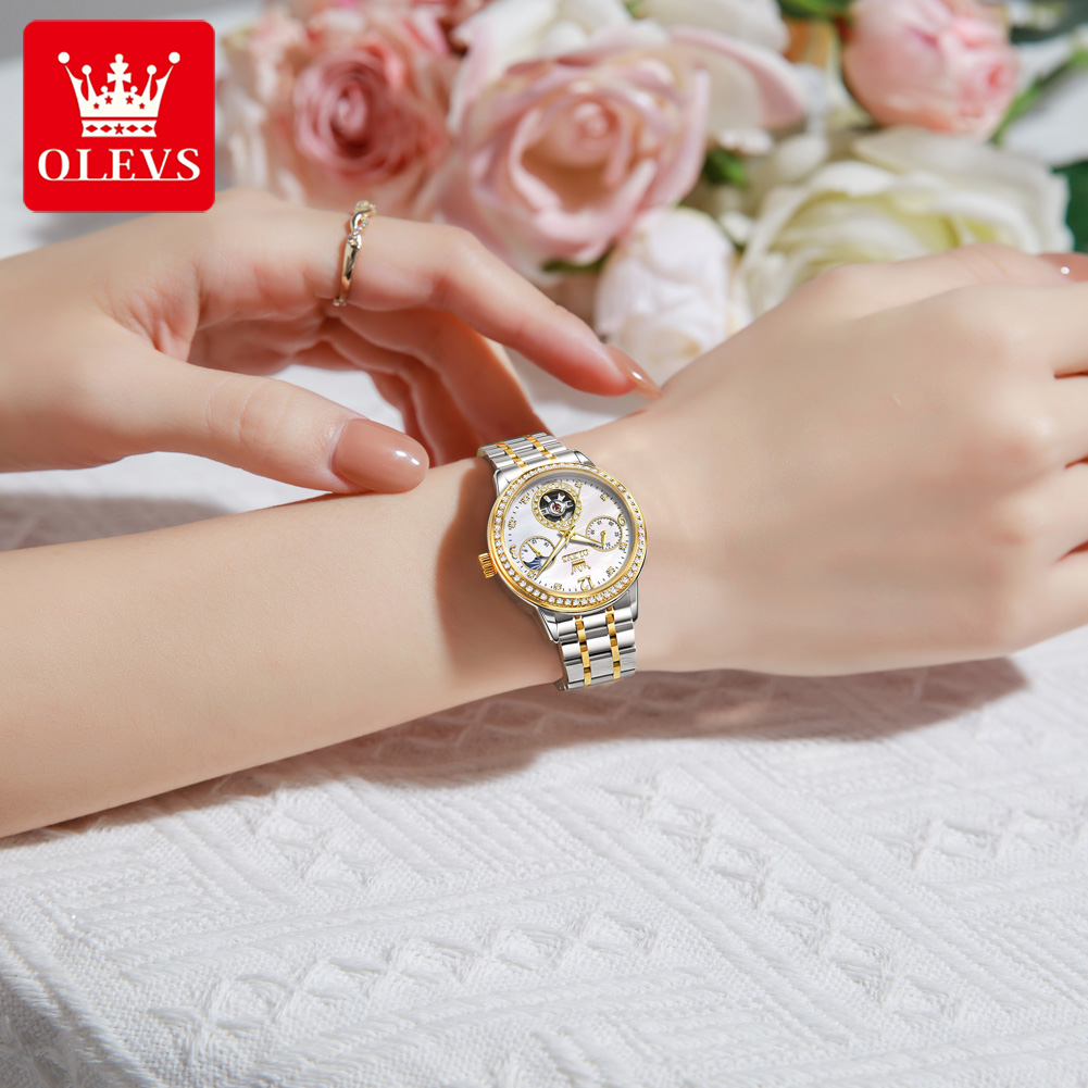 Jam Tangan Otomatis OLEVS Untu - Skeleton Mechanical Watch ulasan dan harga