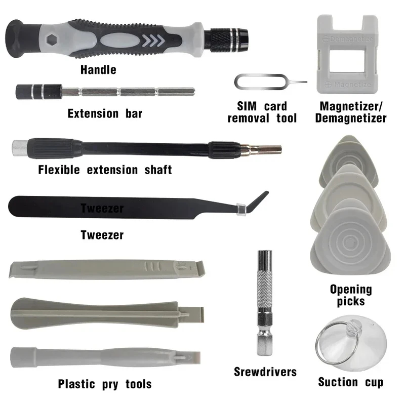 Set Obeng Magnetik Portabel 11 - Watch Tool Repair Kit ulasan dan harga