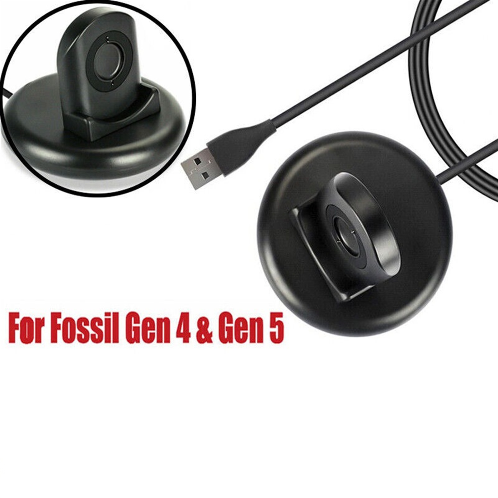 Pengisi Daya Jam Tangan USB 1m - Fossil Watches Smartwatch Charger ulasan dan harga