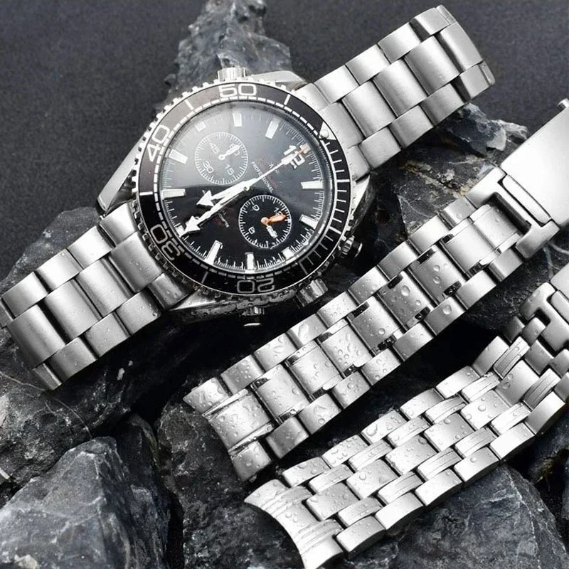 Gelang Jam Baja Tahan Karat 90 - Omega Watch Speedmaster ulasan dan harga