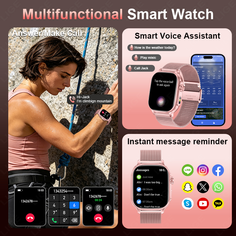 Jam Tangan Pintar 2026 Baru de - Smartwatch Watches Gift For Women ulasan dan harga