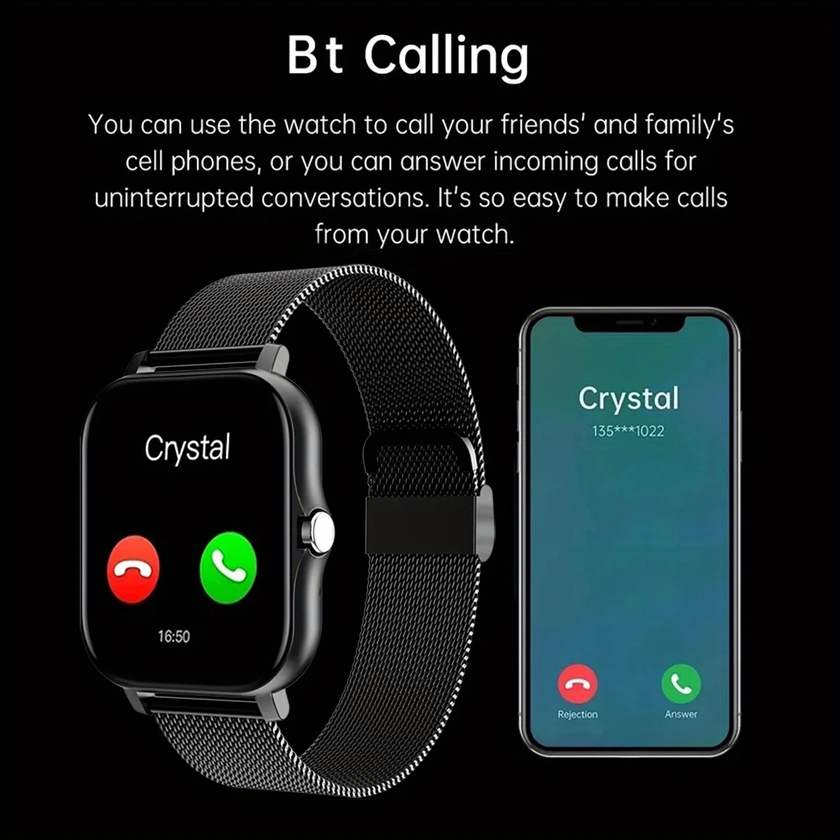 Jam Tangan Pintar untuk Androi - Smartwatch Watches Gift For Women ulasan dan harga