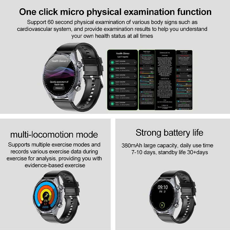 Jam Tangan Pintar ECG+PPG Baru - Smartwatch Online Watches For Men ulasan dan harga