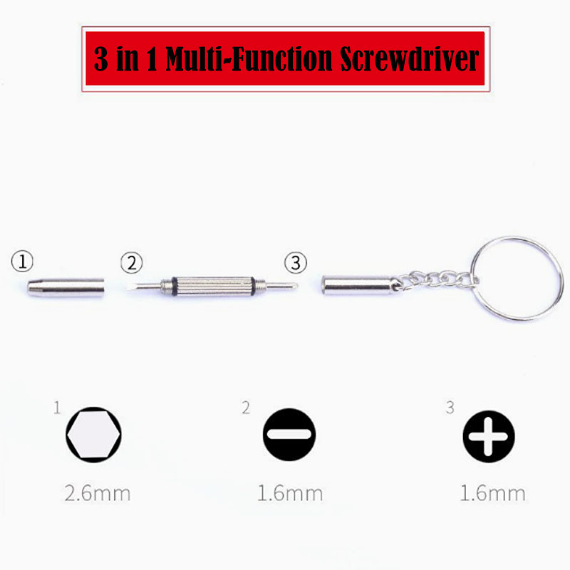 Obeng Kacamata 3 in 1, Obeng K - Watch Tool Repair Kit ulasan dan harga