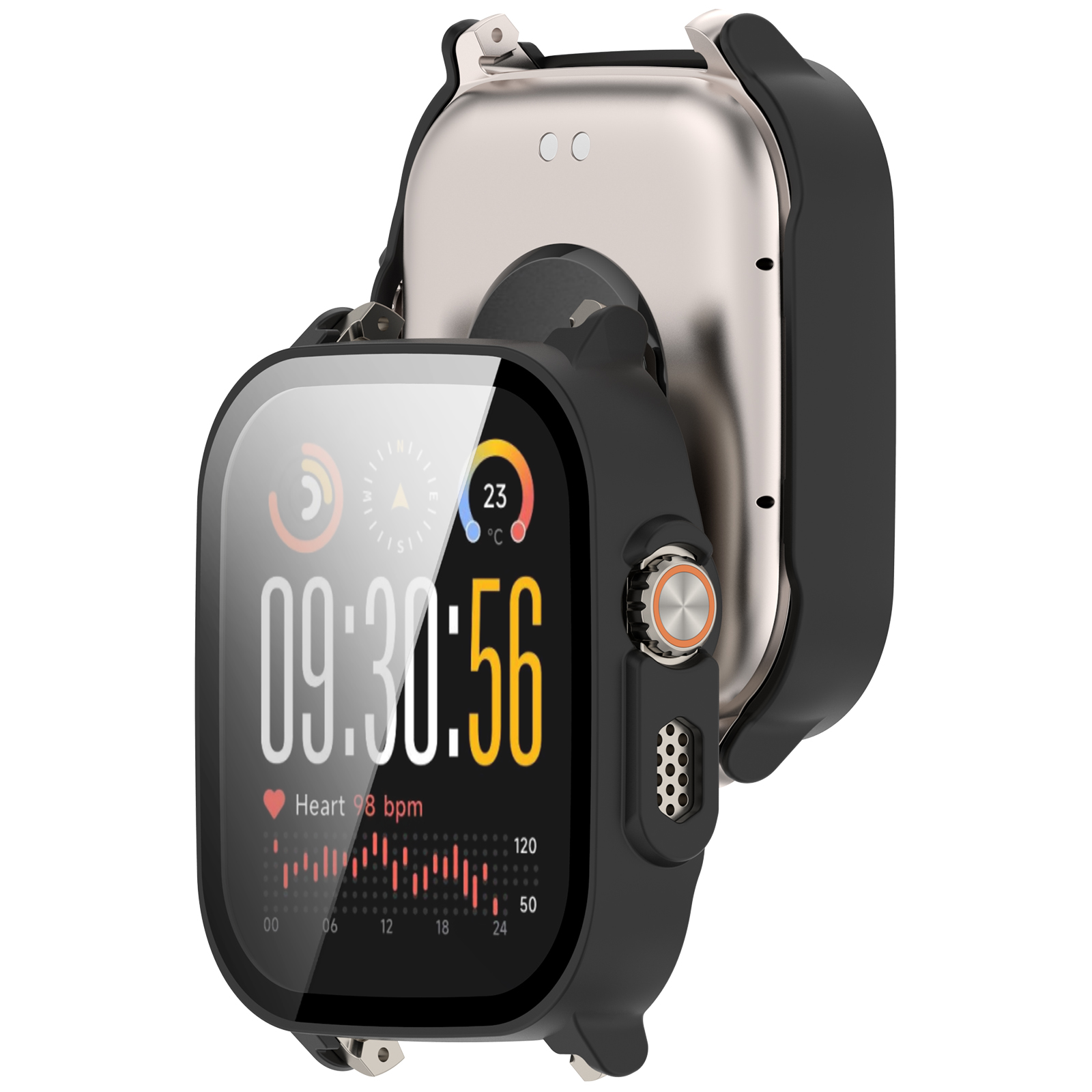 Casing PC + Kaca Tempered untu - Watch S Realme ulasan dan harga