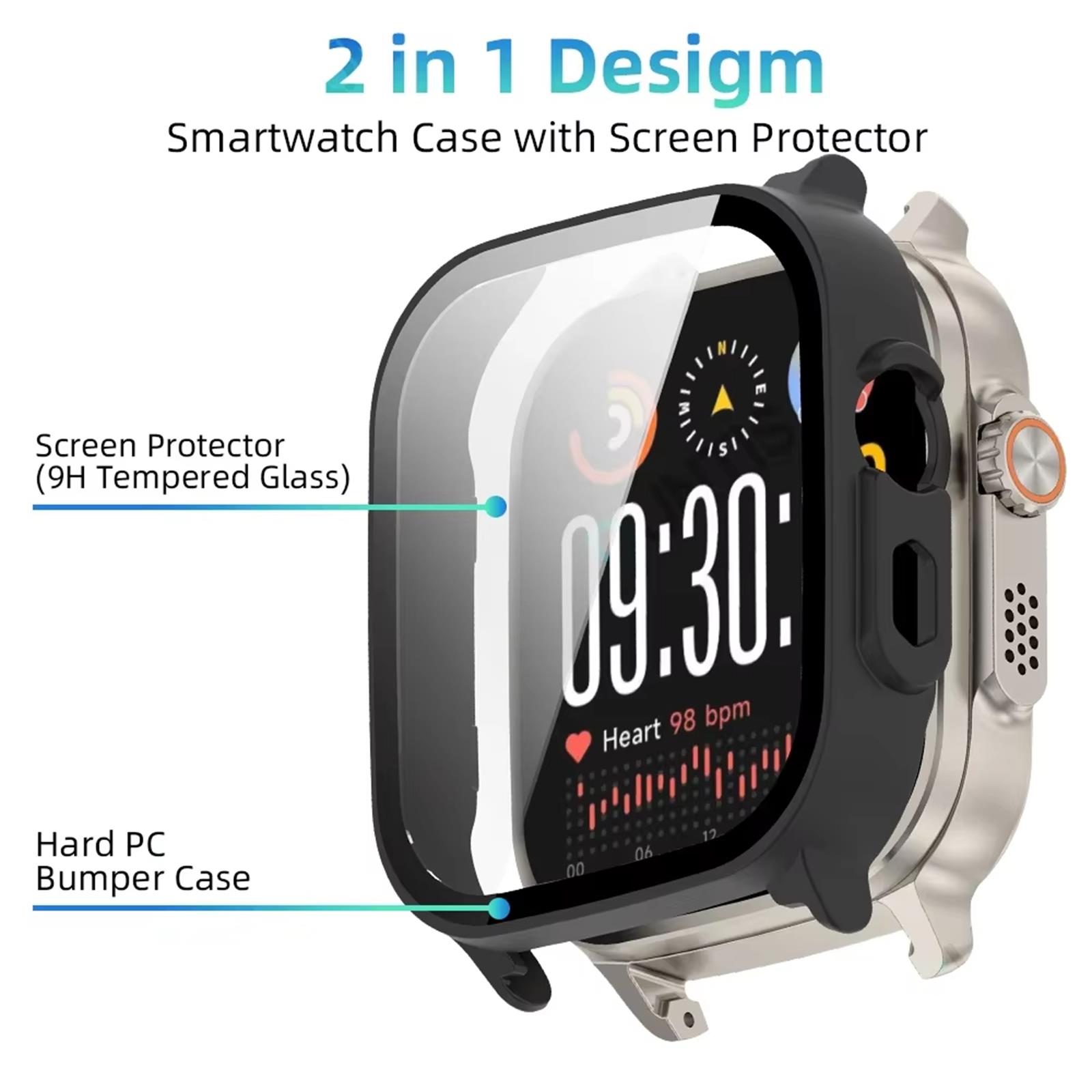 Casing PC + Kaca Tempered untu - Watch S Realme ulasan dan harga