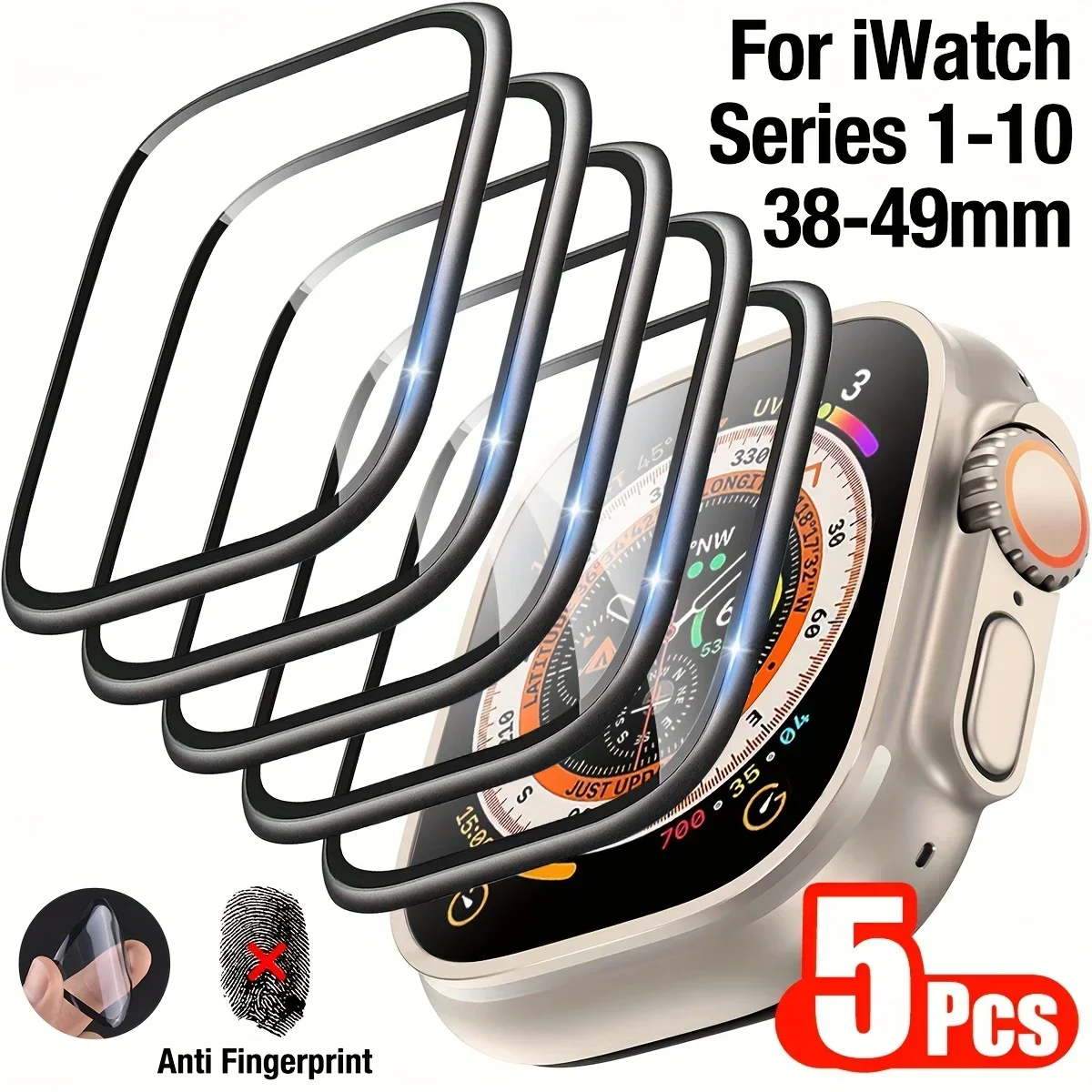 1-5 Buah Film Anti Gores untuk - Smart Watch Screen Protector ulasan dan harga