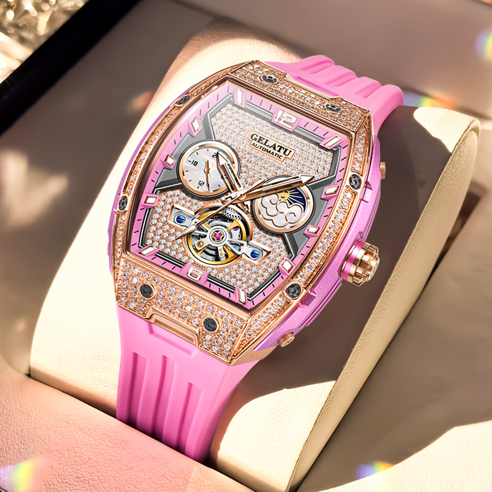 Jam tangan wanita GELATU canti - Skeleton Mechanical Watch ulasan dan harga