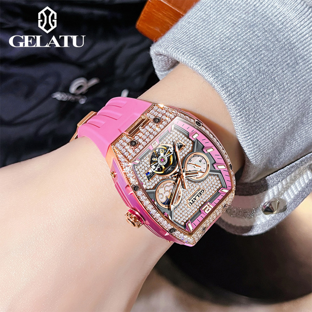 Jam tangan wanita GELATU canti - Skeleton Mechanical Watch ulasan dan harga