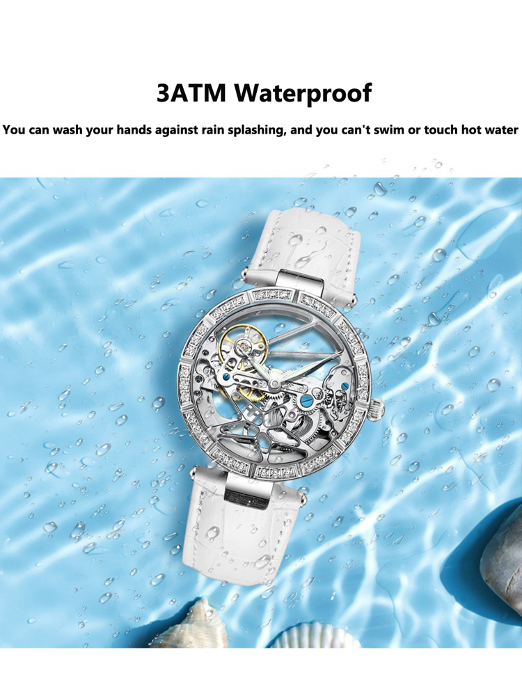Jam Tangan Modis Dial Perak Ke - Skeleton Mechanical Watch ulasan dan harga