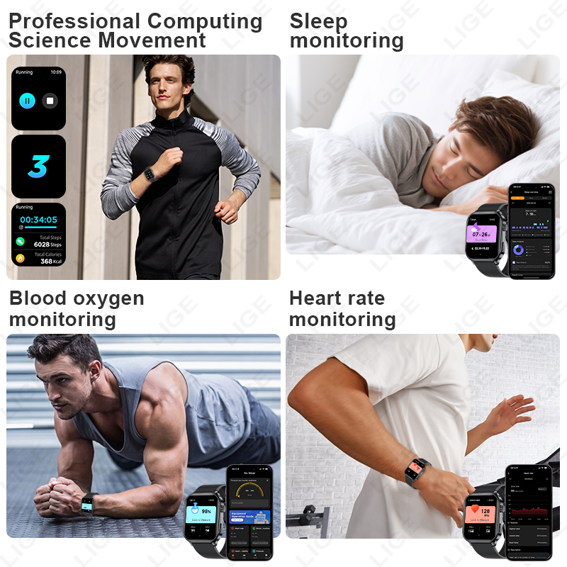 LIGE Jam Tangan Pintar Merek A - Smartwatch Branded Watches For Women ulasan dan harga