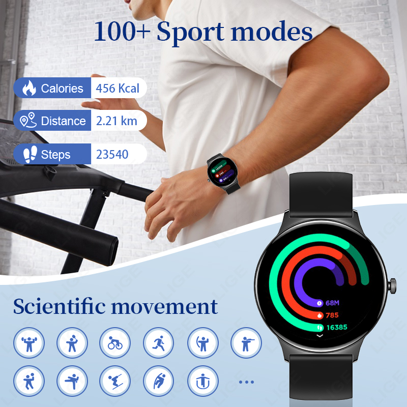 LIGE Jam Tangan Pintar Modis U - Smartwatch Watches Gift For Women ulasan dan harga