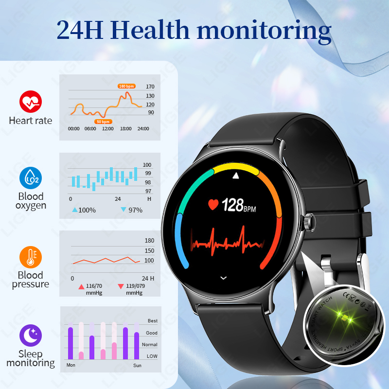 LIGE Jam Tangan Pintar Modis U - Smartwatch Watches Gift For Women ulasan dan harga